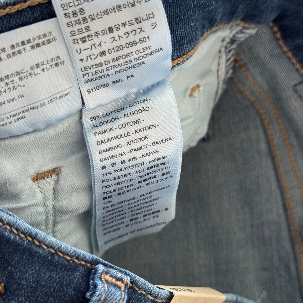 Levi's 311 Shaping Skinny Jeans Stretch Smoothing Mid Rise 30x30 NWT - Picture 6 of 7